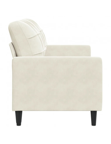 Divano a 2 Posti crema 140 cm in Velluto