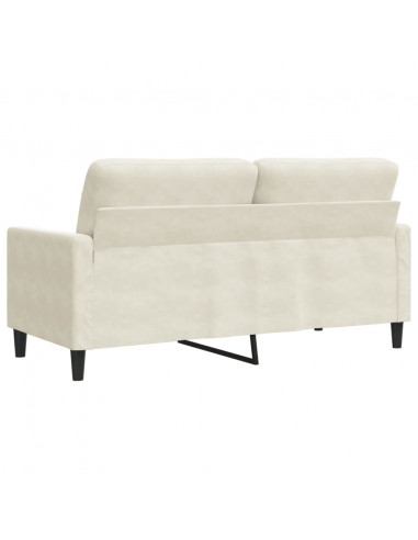 Divano a 2 Posti crema 140 cm in Velluto
