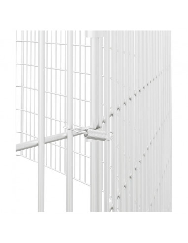 Conigliera con 12 Pannelli 54x80 cm Ferro Zincato