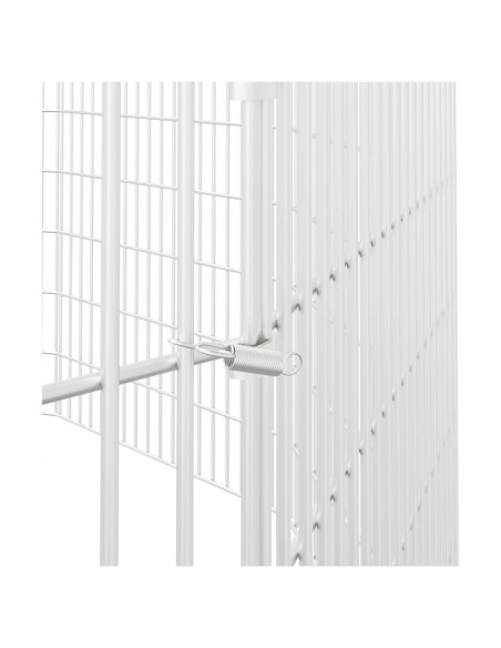 Conigliera con 12 Pannelli 54x80 cm Ferro Zincato
