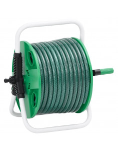 Avvolgitubo Verde Autoportante con Tubo 50 m PVC