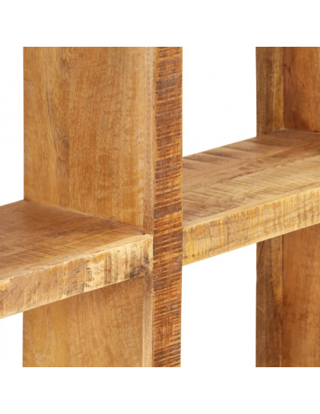 Libreria 80x25x175 cm in Legno Massello di Mango