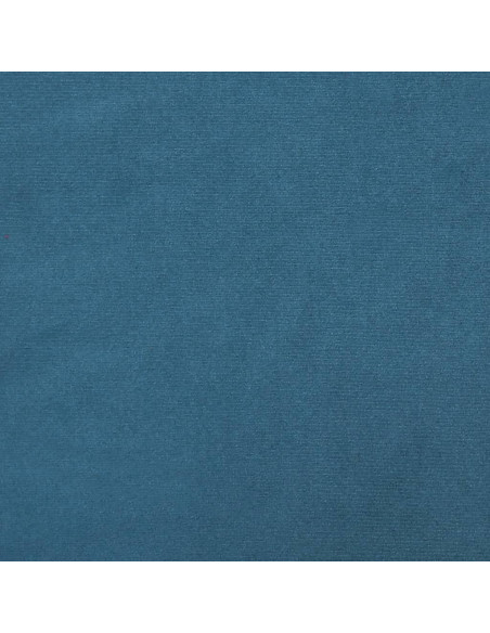 Divano a 3 Posti con Cuscini Blu 180 cm in Velluto
