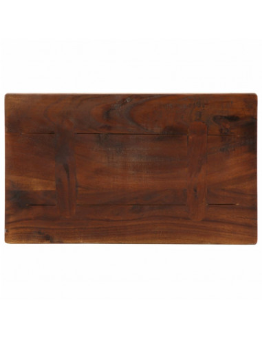 Piano Tavolo 50x40x2,5 cm Rettangolare in Massello di Recupero