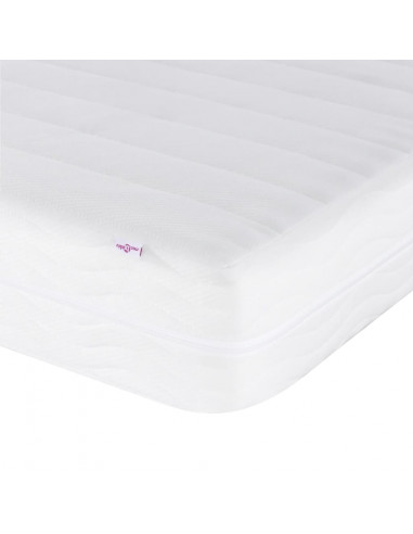 Divano Letto con Materasso Rosa 90x200 cm in Velluto