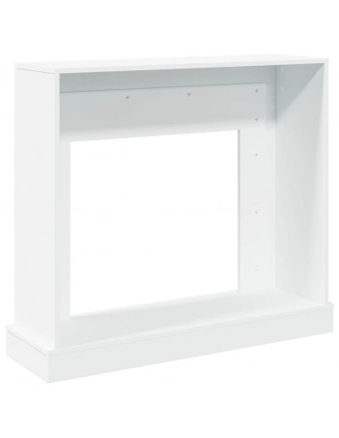 Cornice per Camino Bianca 100x30x87,5 cm in Truciolato