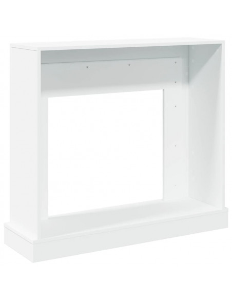 Cornice per Camino Bianca 100x30x87,5 cm in Truciolato