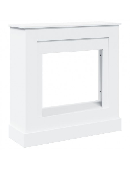 Cornice per Camino Bianca 90x30x90 cm in Truciolato