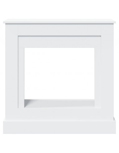 Cornice per Camino Bianca 90x30x90 cm in Truciolato