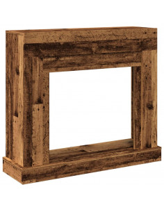 Cornice per Camino Legno Antico 100x30x87,5 cm in Truciolato