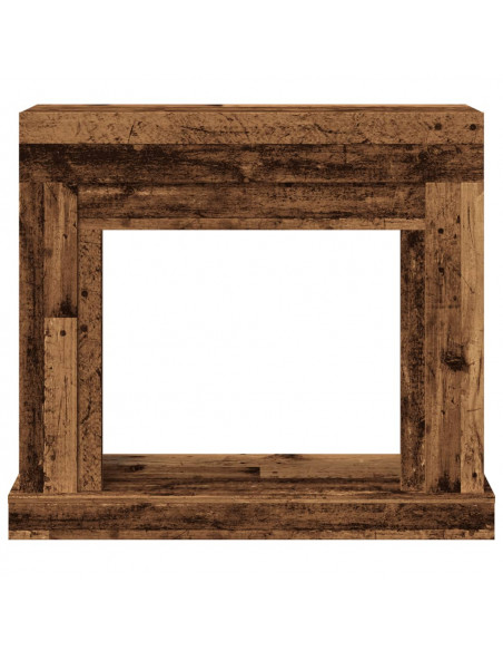 Cornice per Camino Legno Antico 100x30x87,5 cm in Truciolato