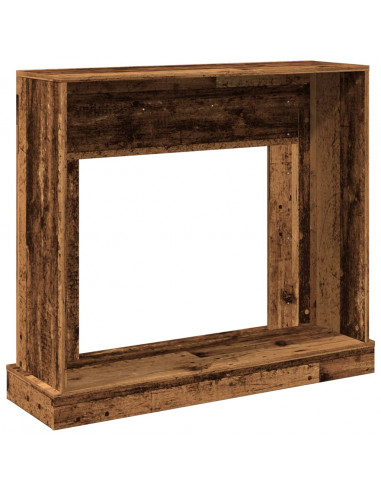 Cornice per Camino Legno Antico 100x30x87,5 cm in Truciolato