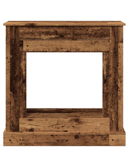 Cornice per Camino Legno Antico 90x30x90 cm in Truciolato