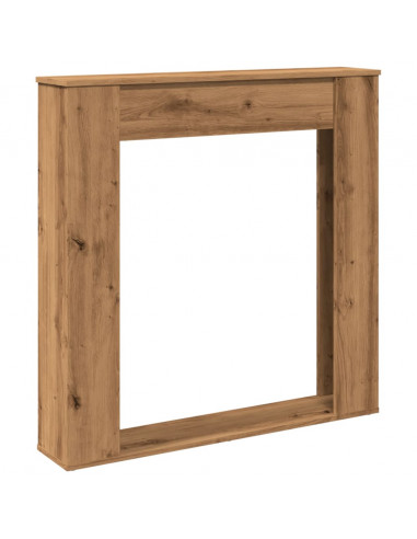 Cornice per Camino Rovere Artigianale 100x20x100 cm Truciolato