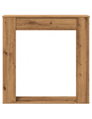 Cornice per Camino Rovere Artigianale 100x20x100 cm Truciolato