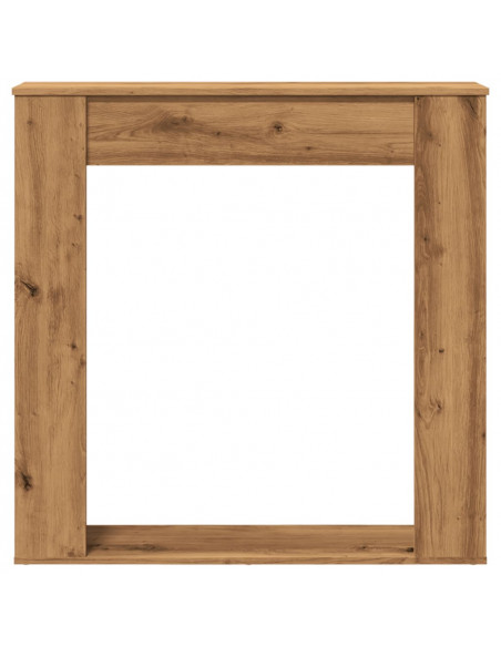 Cornice per Camino Rovere Artigianale 100x20x100 cm Truciolato