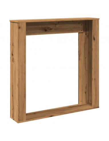 Cornice per Camino Rovere Artigianale 100x20x100 cm Truciolato