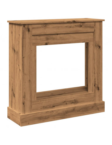 Cornice per Camino Rovere Artigianale 90x30x90 cm Truciolato