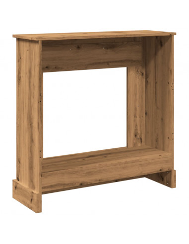 Cornice per Camino Rovere Artigianale 90x30x90 cm Truciolato