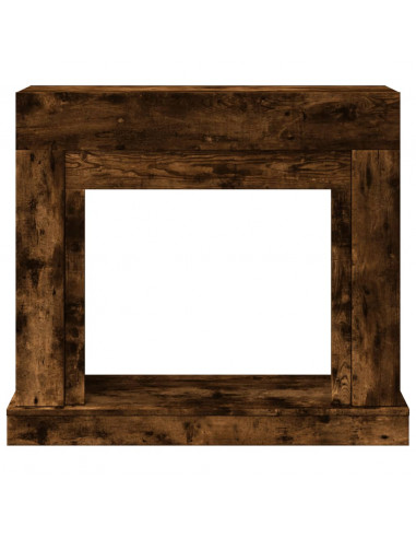 Cornice per Camino Rovere Fumo 100x30x87,5 cm in Truciolato