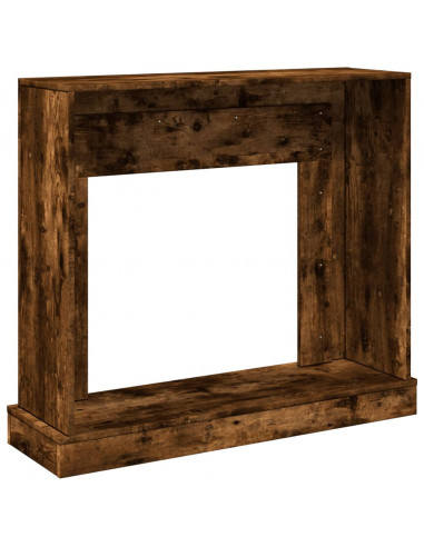 Cornice per Camino Rovere Fumo 100x30x87,5 cm in Truciolato