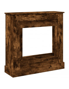 Cornice per Camino Rovere Fumo 90x30x90 cm in Truciolato