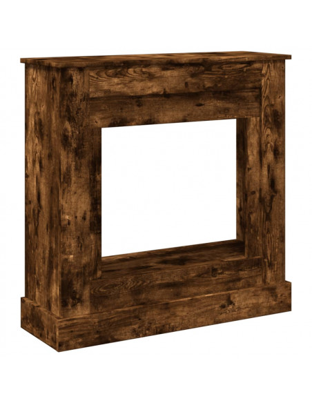 Cornice per Camino Rovere Fumo 90x30x90 cm in Truciolato