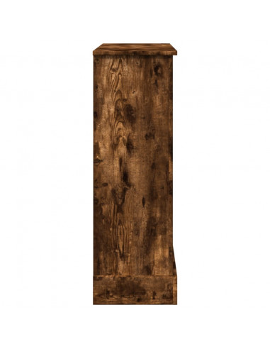 Cornice per Camino Rovere Fumo 90x30x90 cm in Truciolato