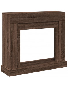 Cornice per Camino Rovere Marrone 100x30x87,5 cm in Truciolato