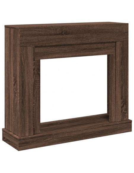 Cornice per Camino Rovere Marrone 100x30x87,5 cm in Truciolato