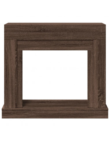 Cornice per Camino Rovere Marrone 100x30x87,5 cm in Truciolato