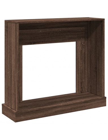 Cornice per Camino Rovere Marrone 100x30x87,5 cm in Truciolato