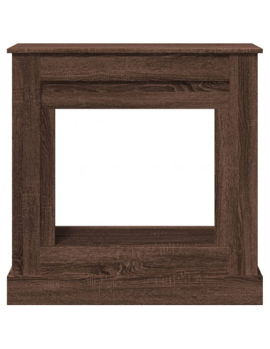 Cornice per Camino Rovere Marrone 90x30x90 cm in Truciolato