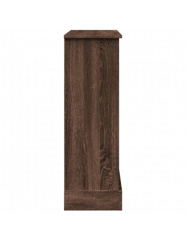 Cornice per Camino Rovere Marrone 90x30x90 cm in Truciolato