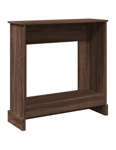 Cornice per Camino Rovere Marrone 90x30x90 cm in Truciolato