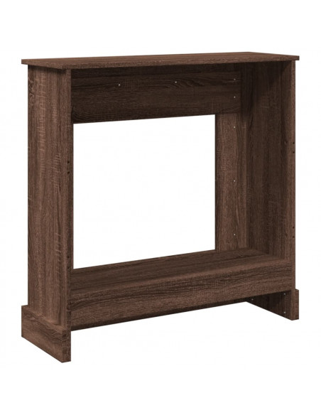 Cornice per Camino Rovere Marrone 90x30x90 cm in Truciolato