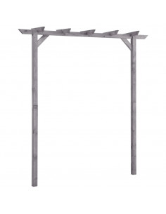 Pergolato da Giardino Grigio 200x40x205 cm in Pino Impregnato
