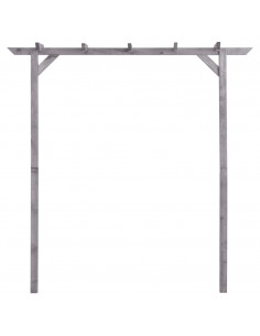 Pergolato da Giardino Grigio 200x40x205 cm in Pino Impregnato 2