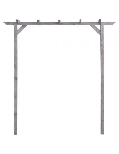 Pergolato da Giardino Grigio 200x40x205 cm in Pino Impregnato