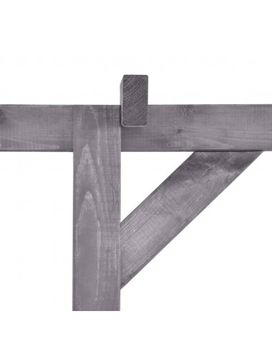 Pergolato da Giardino Grigio 200x40x205 cm in Pino Impregnato