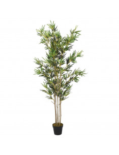 Albero Bambù Artificiale 1380 Foglie 200 cm Verde