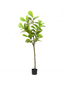 Albero di Ficus Artificiale 48 Foglie 165 cm Verde