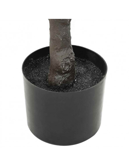 Albero di Ficus Artificiale 480 Foglie 130 cm Verde