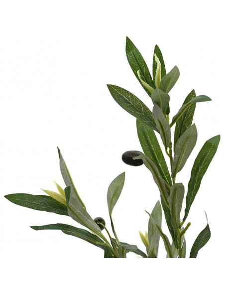 Albero Ulivo Artificiale 450 Foglie 120 cm Verde