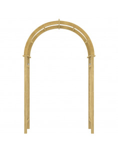 Arco con Traliccio 141x97x243 cm in Legno di Pino Impregnato 2