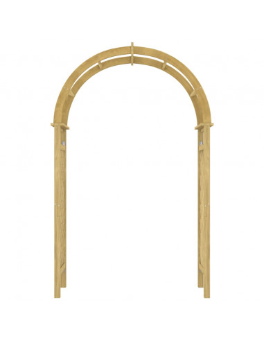 Arco con Traliccio 141x97x243 cm in Legno di Pino Impregnato