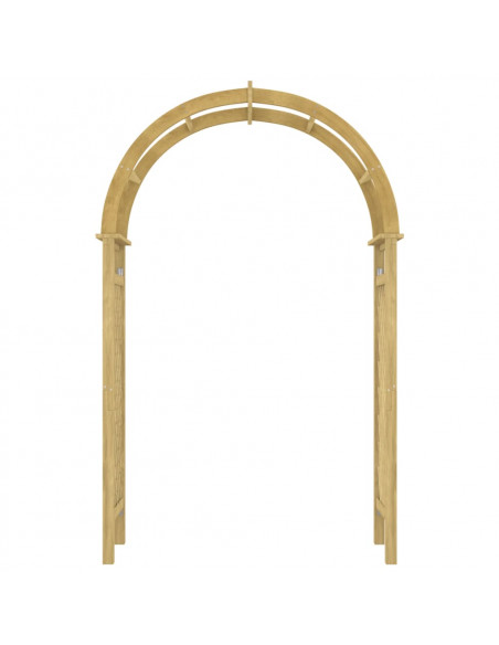 Arco con Traliccio 141x97x243 cm in Legno di Pino Impregnato