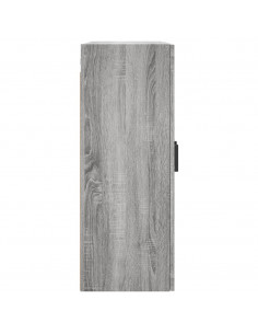 Armadietti a Parete 2 pz Grigio Sonoma in Legno Multistrato