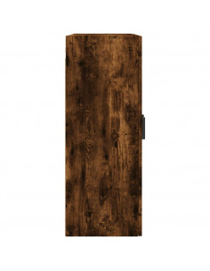 Armadietti a Parete 2 pz Rovere Fumo in Legno Multistrato