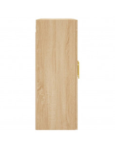 Armadietti a Parete 2 pz Rovere Sonoma in Legno Multistrato